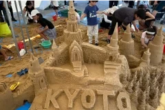 砂あそびコーナーのサンドアート